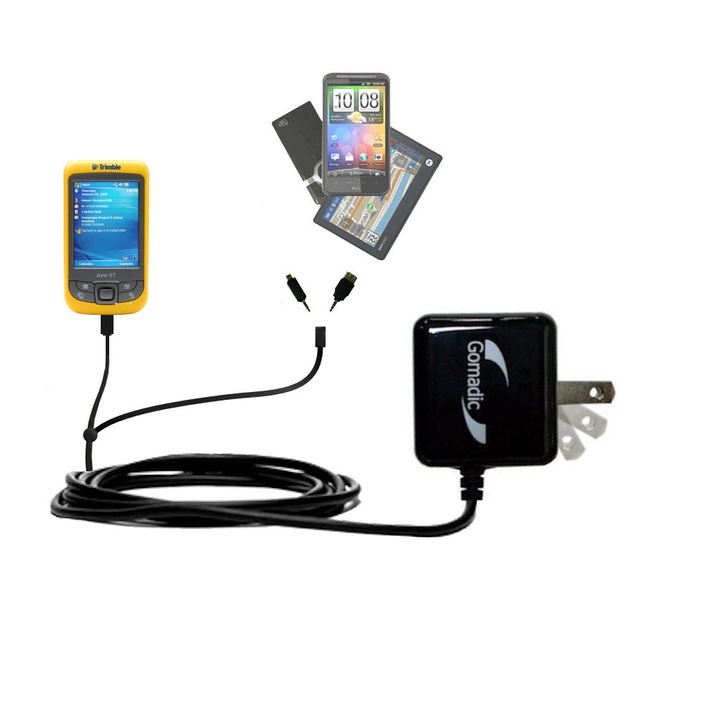 Double Wall Home Charger with tips including compatible with the Trimble Juno ST