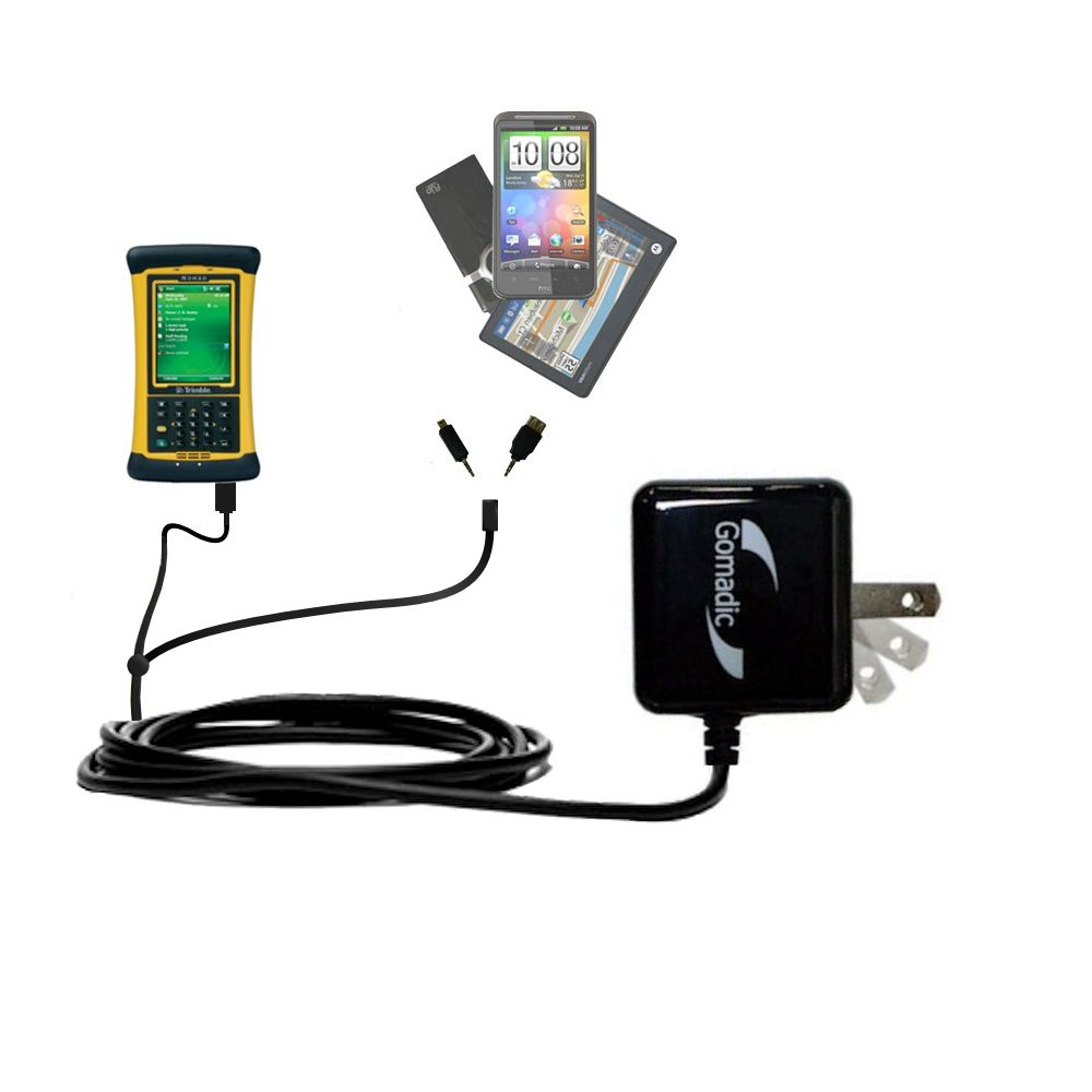 Double Wall Home Charger with tips including compatible with the Trimble Nomad 800 Series