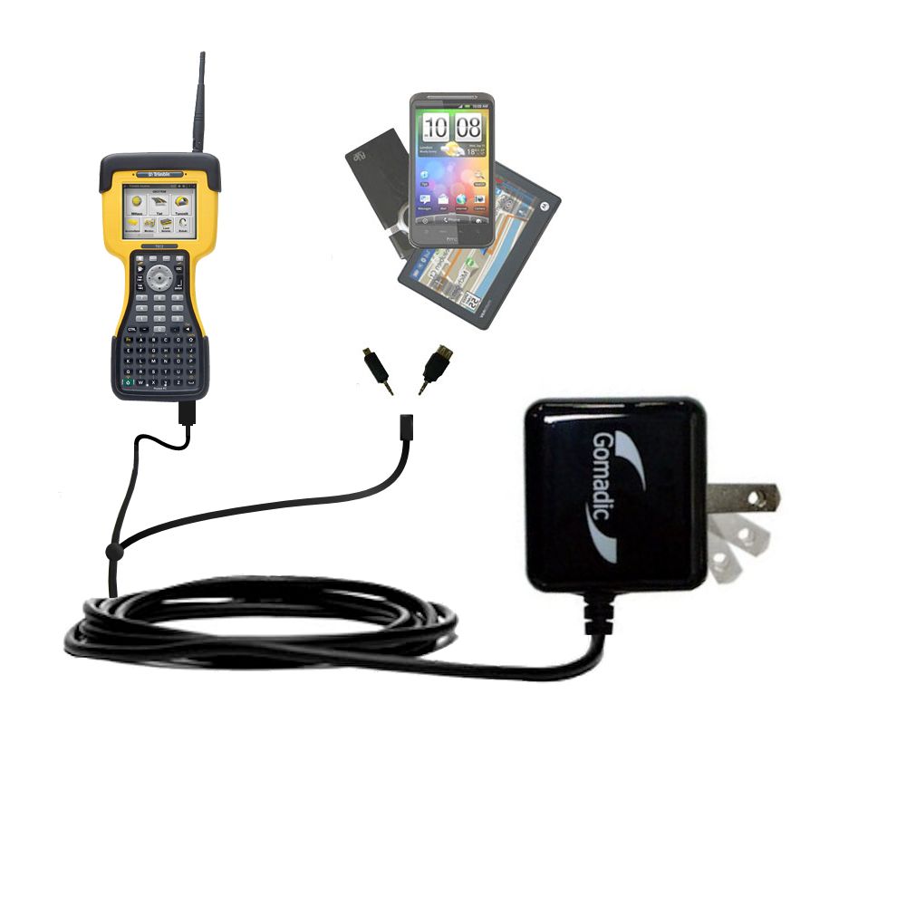 Double Wall Home Charger with tips including compatible with the Trimble TSC2