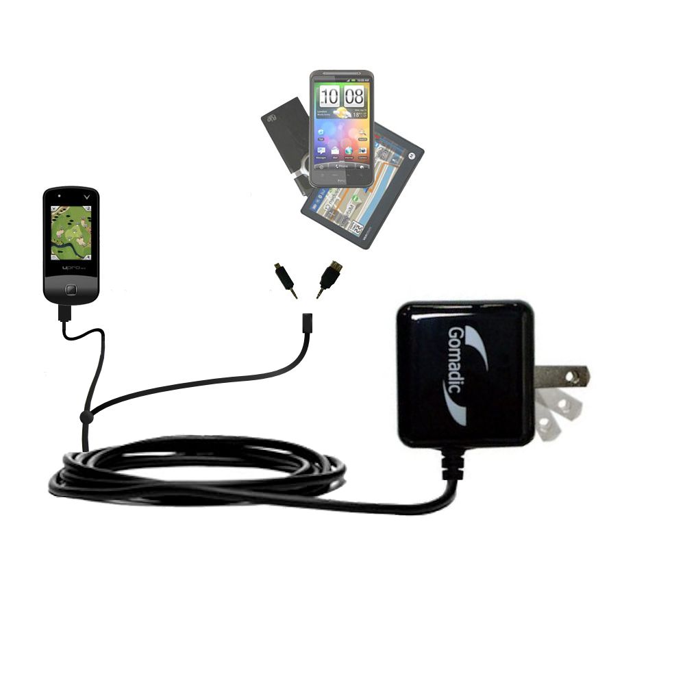 Double Wall Home Charger with tips including compatible with the uPro uPro Golf GPS