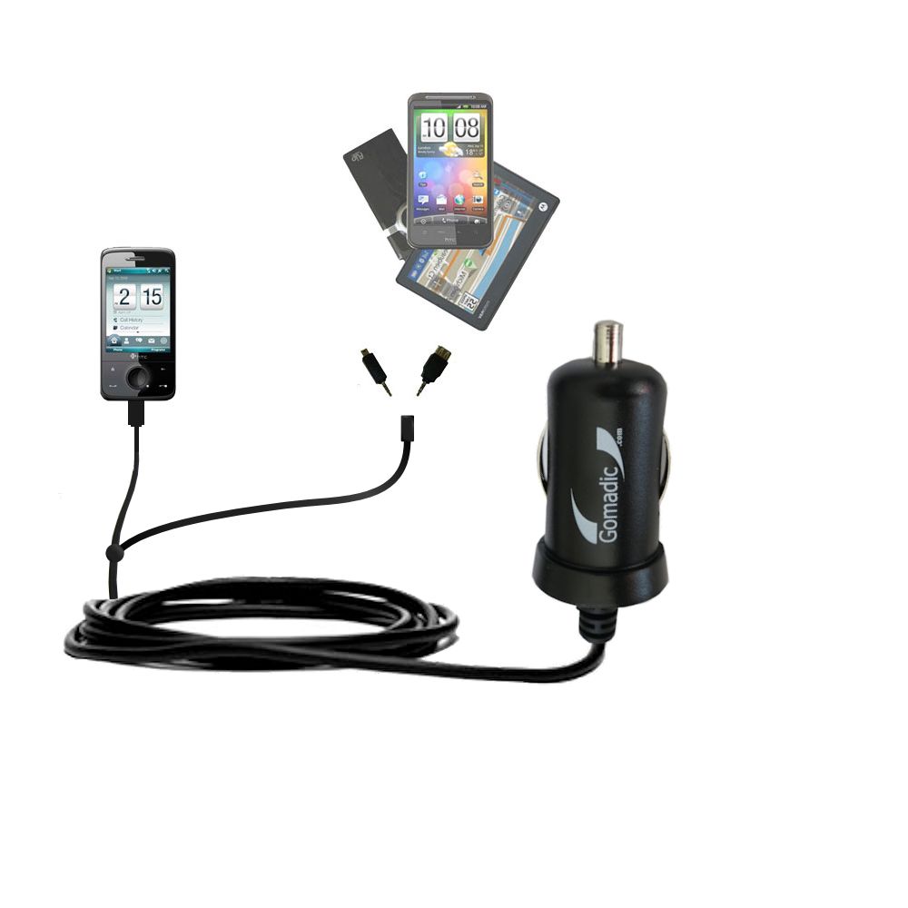mini Double Car Charger with tips including compatible with the Verizon XV6850
