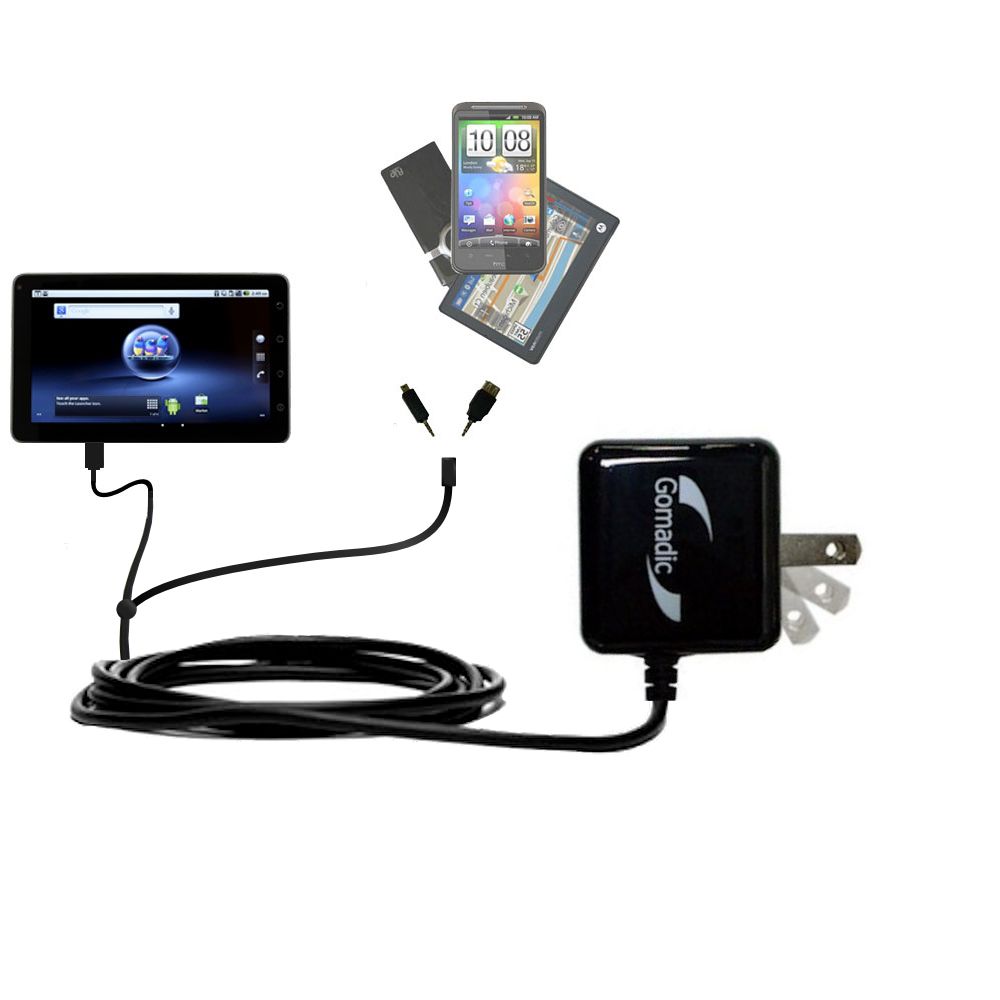 Double Wall Home Charger with tips including compatible with the ViewSonic ViewPad 7