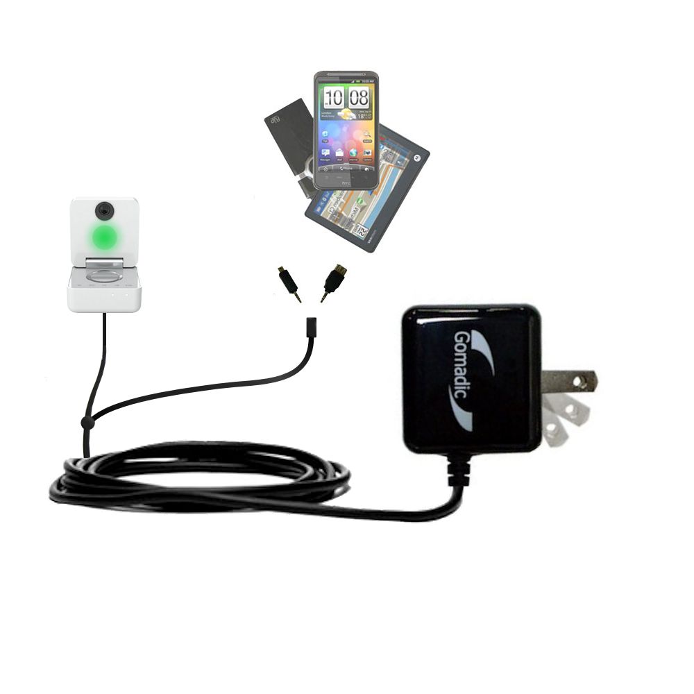 Double Wall Home Charger with tips including compatible with the Withings Smart Baby Monitor