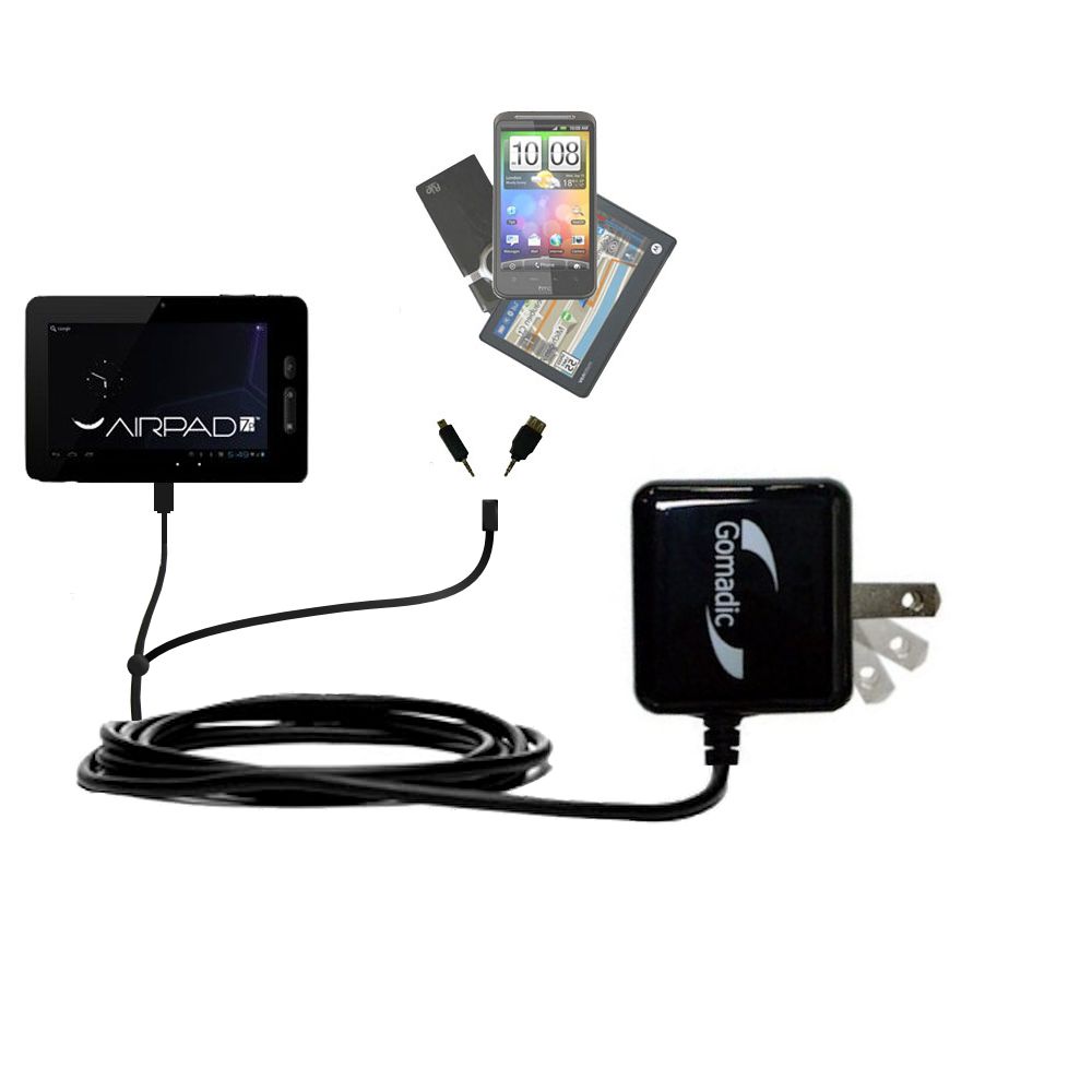 Double Wall Home Charger with tips including compatible with the X10 Airpad 7P