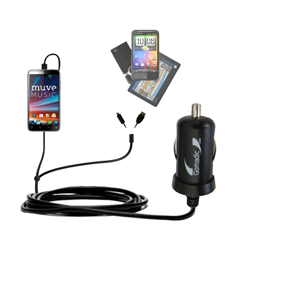 mini Double Car Charger with tips including compatible with the ZTE Engage LT
