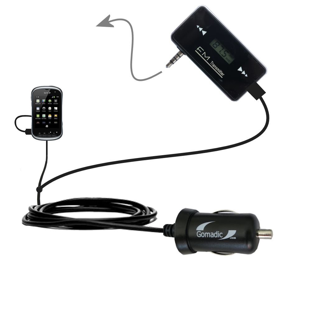FM Transmitter Plus Car Charger compatible with the Kyocera KYC5120