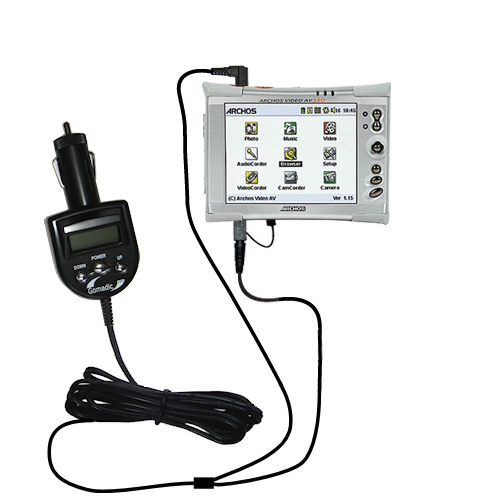 FM Transmitter & Car Charger compatible with the Archos AV300 AV320 AV340 AV380