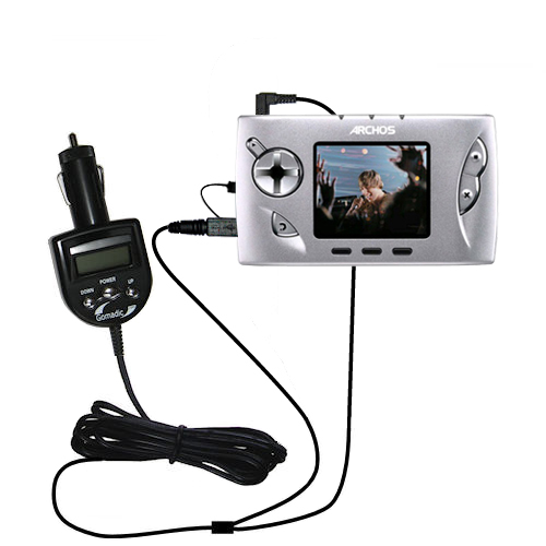 FM Transmitter & Car Charger compatible with the Archos Gmini 400 402