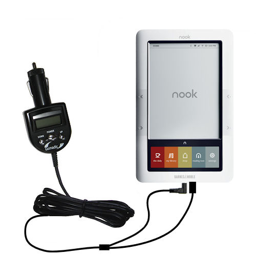 FM Transmitter & Car Charger compatible with the Barnes and Noble nook Original eBook eReader