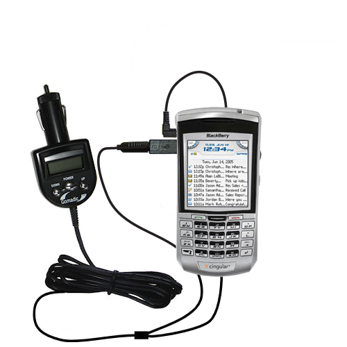 FM Transmitter & Car Charger compatible with the Blackberry 7100 7105 7130 7150