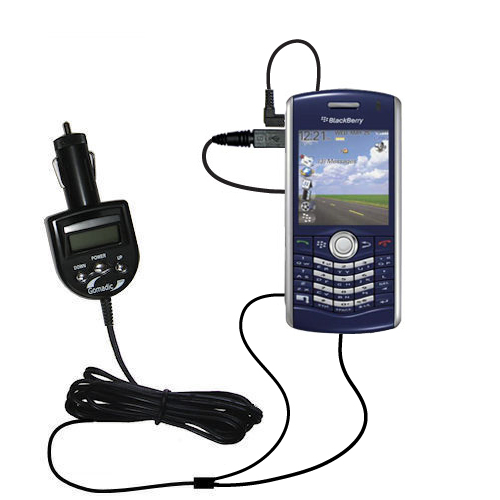 FM Transmitter & Car Charger compatible with the Blackberry 8110 8120 8130