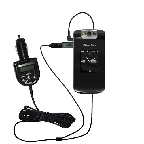 FM Transmitter & Car Charger compatible with the Blackberry 8210 8220 8230