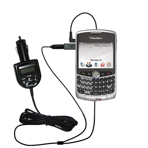 FM Transmitter & Car Charger compatible with the Blackberry 8300 8310 8320 8330