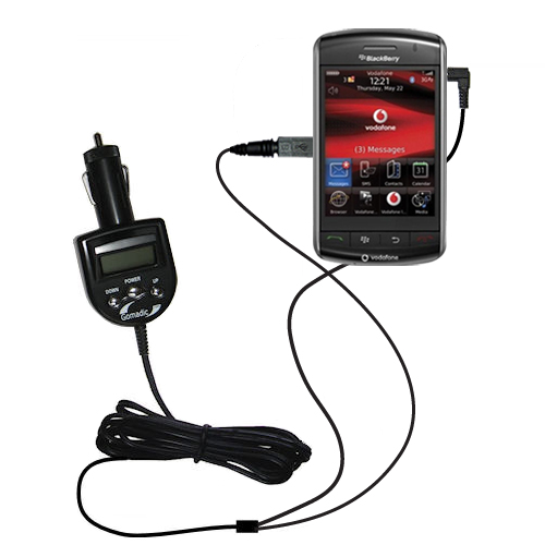 FM Transmitter & Car Charger compatible with the Blackberry 9550 9530 9520 9570
