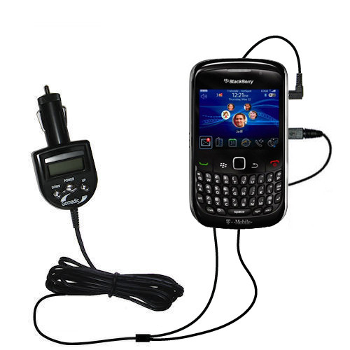 FM Transmitter & Car Charger compatible with the Blackberry Aries