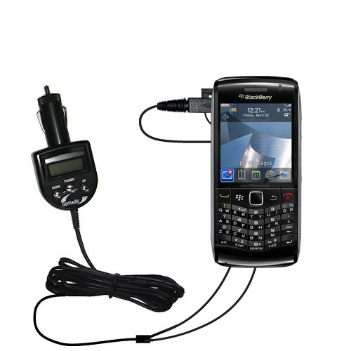FM Transmitter & Car Charger compatible with the Blackberry Pearl 3G