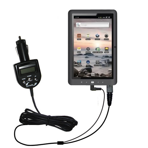 FM Transmitter & Car Charger compatible with the Coby Kyros MID1125