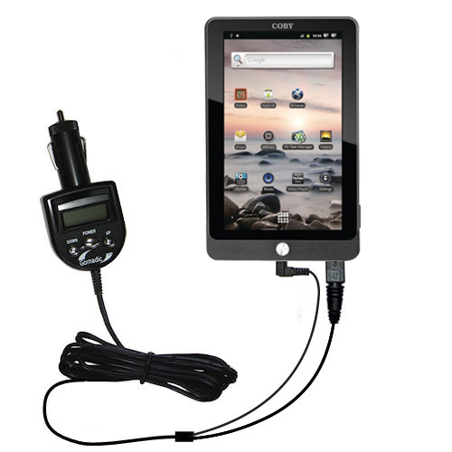 FM Transmitter & Car Charger compatible with the Coby Kyros MID7016