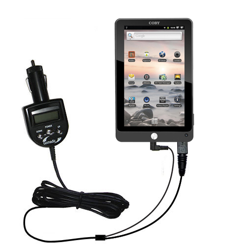 FM Transmitter & Car Charger compatible with the Coby Kyros MID7022