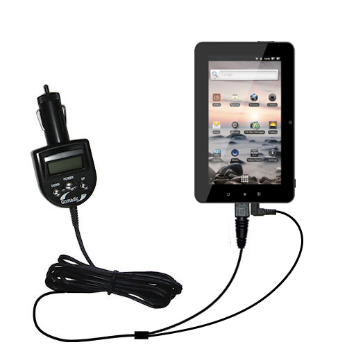 FM Transmitter & Car Charger compatible with the Coby Kyros MID7127