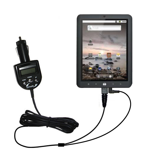 FM Transmitter & Car Charger compatible with the Coby Kyros MID8120