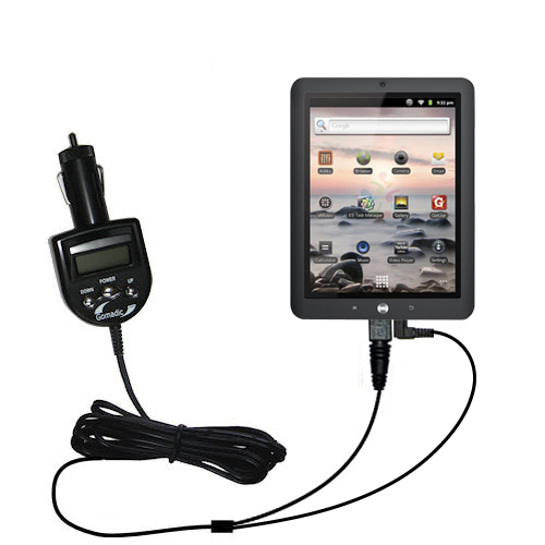 FM Transmitter & Car Charger compatible with the Coby Kyros MID8125