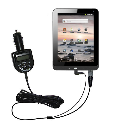 FM Transmitter & Car Charger compatible with the Coby KYROS MID1126