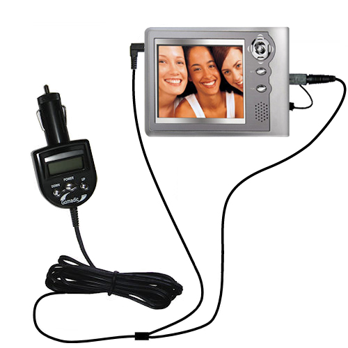 FM Transmitter & Car Charger compatible with the Coby PMP-3520 3521