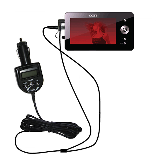 FM Transmitter & Car Charger compatible with the Coby PMP-4330 4320