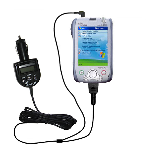 FM Transmitter & Car Charger compatible with the Fujitsu Loox 600 610