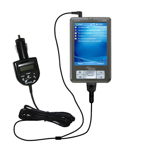 FM Transmitter & Car Charger compatible with the Fujitsu Loox 720 710