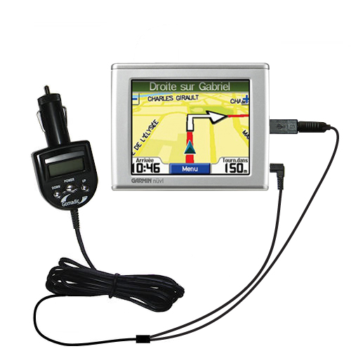 FM Transmitter & Car Charger compatible with the Garmin Nuvi 300 300T