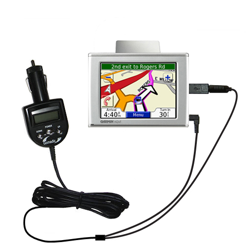 FM Transmitter & Car Charger compatible with the Garmin Nuvi 310 310T