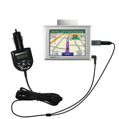 FM Transmitter & Car Charger compatible with the Garmin Nuvi 600 610