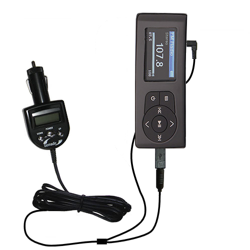 FM Transmitter & Car Charger compatible with the Insignia Sport 1GB 2GB