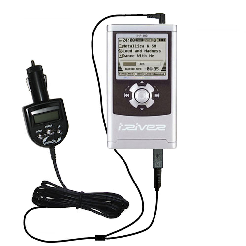 FM Transmitter & Car Charger compatible with the iRiver iHP-140 iHP-110