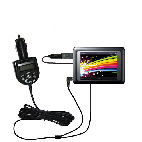 FM Transmitter & Car Charger compatible with the iRiver LPlayer 4GB 8GB