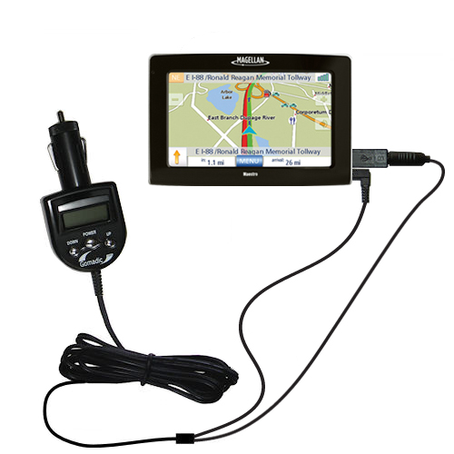 FM Transmitter & Car Charger compatible with the Magellan Maestro 4200 4210 4250