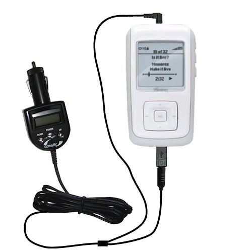 FM Transmitter & Car Charger compatible with the Memorex MMP8575