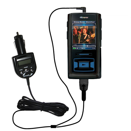 FM Transmitter & Car Charger compatible with the Memorex MMP8620 MMP8640