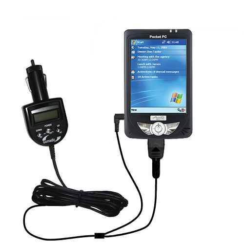 FM Transmitter & Car Charger compatible with the Mio 336 336BT