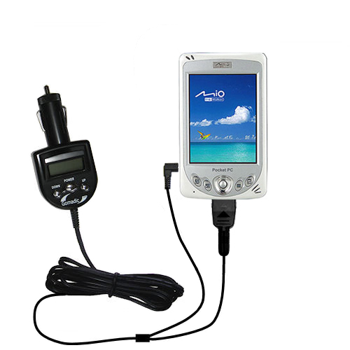 FM Transmitter & Car Charger compatible with the Mio 339