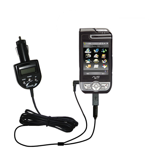FM Transmitter & Car Charger compatible with the Mio A700