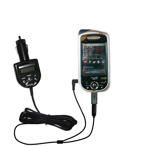FM Transmitter & Car Charger compatible with the Mio A701