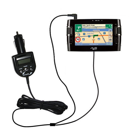 FM Transmitter & Car Charger compatible with the Mio C317
