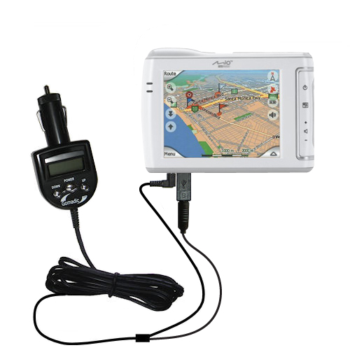 FM Transmitter & Car Charger compatible with the Mio DigiWalker C310x