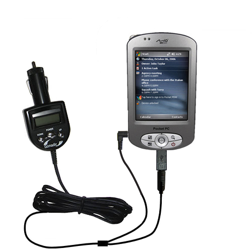 FM Transmitter & Car Charger compatible with the Mio P350