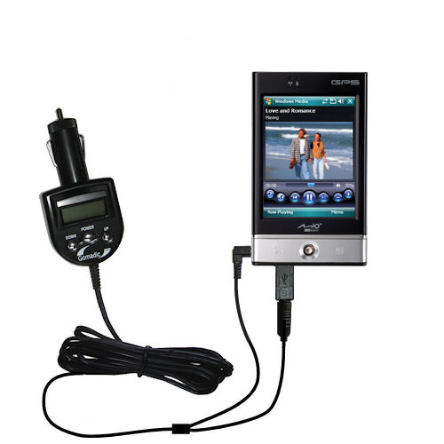 FM Transmitter & Car Charger compatible with the Mio P560