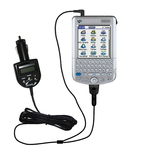 FM Transmitter & Car Charger compatible with the Palm palm Tungsten C