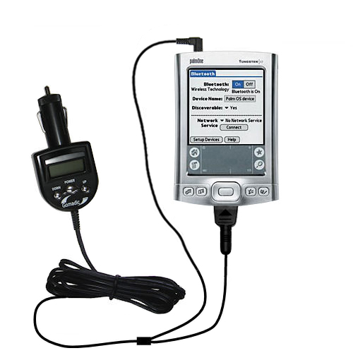 FM Transmitter & Car Charger compatible with the Palm palm Tungsten E2